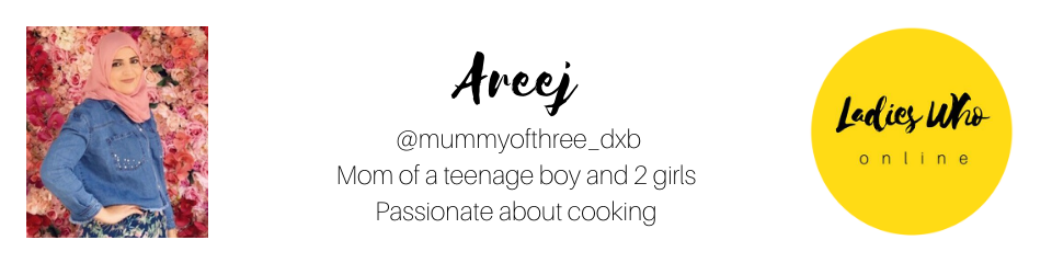 areej, @mummyofthree_dxb, ladies who online, dubai blogger, simple tomato pasta recipe