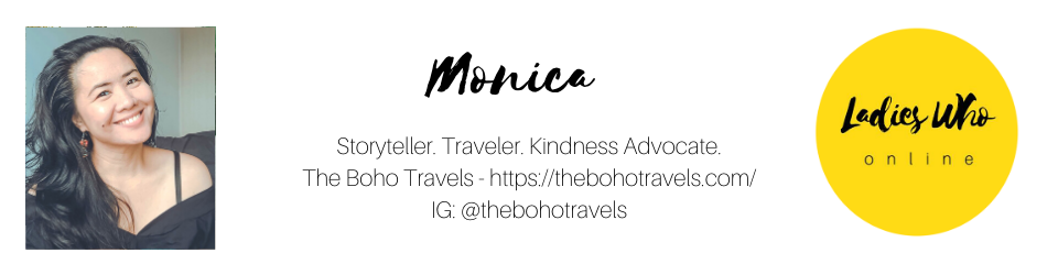 Monica, @thebohotravels, ladies who online, ladies community, dubai bloggers, filipino bloggers