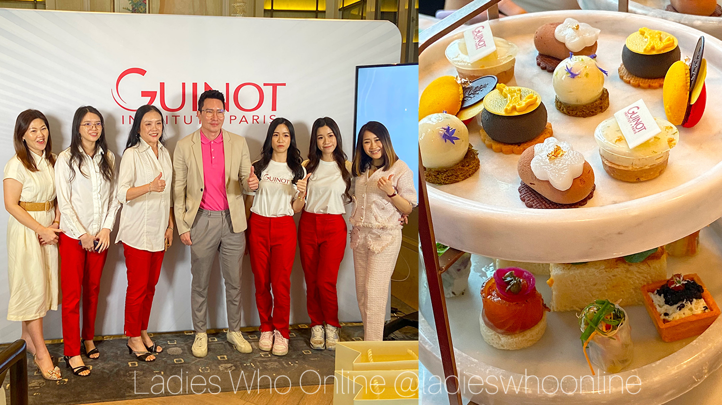 guinot, facial, afternoon tea, pr event, KOL Blogger influencer content creator youtube, weekly vlog, filipino, asian model, mukbang, eating coffee, ladies who online-2