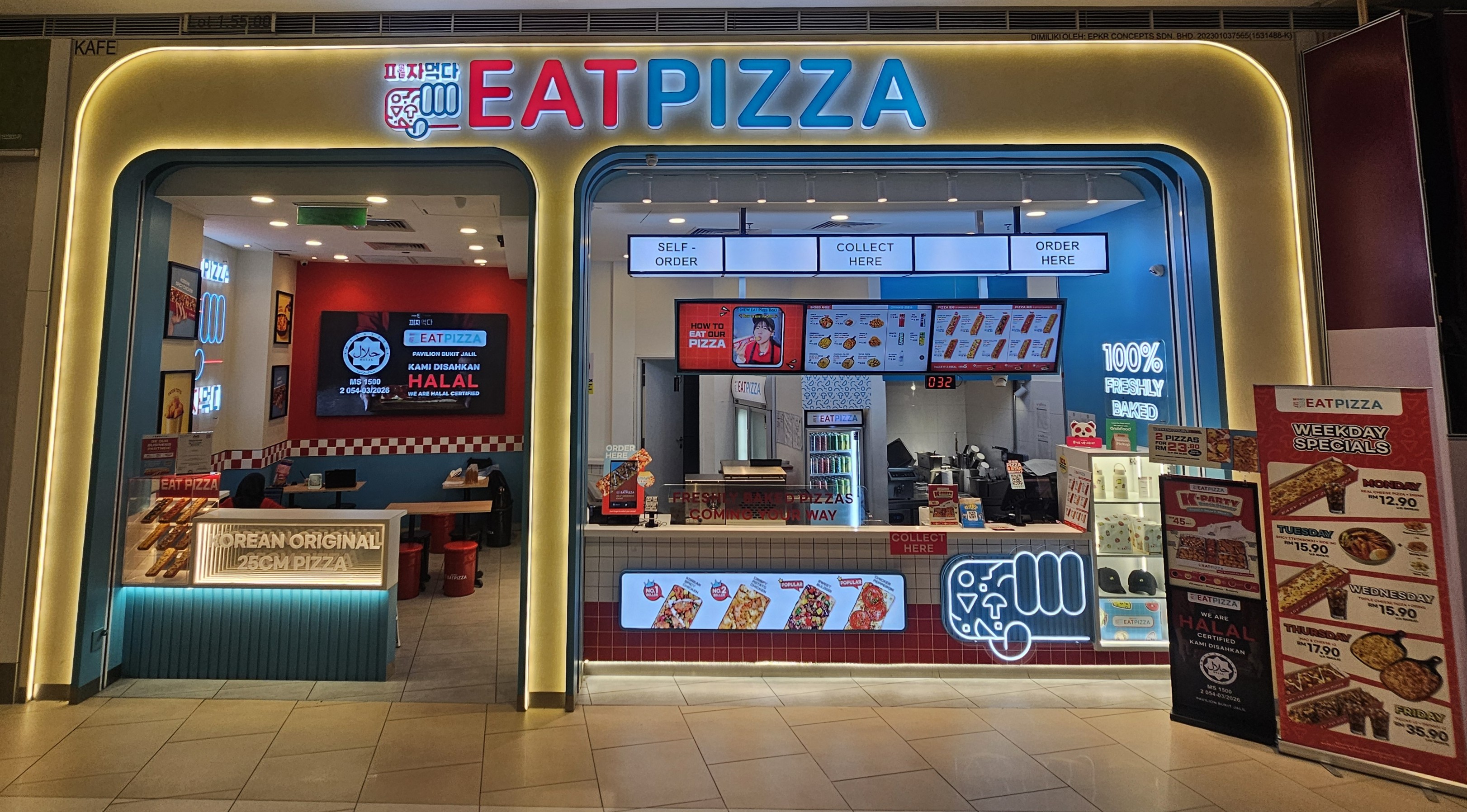 Eat Pizza Storefront, muslim foods, halal pizza, filipino, australia, content creator, UGC, youtube, influencer, blogger, food review,